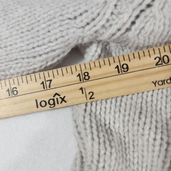 Brandy Melville Wool Blend Sweater Women Small Cream Cardigan Girl - Picture 7 of 9